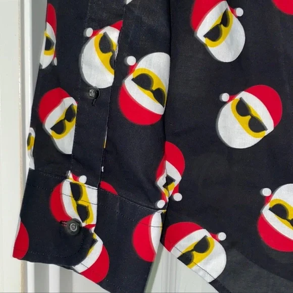 North Pole Trading Co. Happy Santa Button-up Shirt - Picture 4 of 7